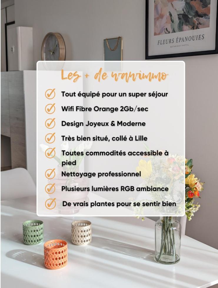 Le Design *Vieux Lille*Parking Gratuit*Fibre Apartment La Madeleine  Exterior foto